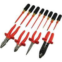 Insulated Screwdriver & Pliers Set, 1000 V, 12 Pcs Brunswick Fyr & Safety