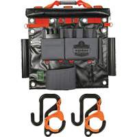 Arsenal 5711 Bucket Truck Tool Board with 2" Locking Aerial Bucket Hooks Kit, Nylon, 8 Pockets, Grey Brunswick Fyr & Safety