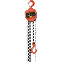 VCH Series Chain Hoist, 20' Lift, 1100 lbs. (0.5 tons) Capacity, Heat-Treated Alloy Steel Chain Brunswick Fyr & Safety