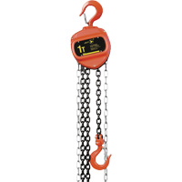 VCH Series Chain Hoist, 10' Lift, 2200 lbs. (1 tons) Capacity, Heat-Treated Alloy Steel Chain Brunswick Fyr & Safety