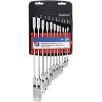 RCWS-11FS Flex Head Wrench Sets, Combination/Flex Head, 11 Pieces, Imperial Brunswick Fyr & Safety