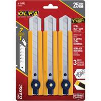 H-1 Classic Extra Heavy-Duty Utility Knife with Rubber Grip Inset, 25 mm Brunswick Fyr & Safety