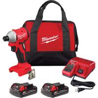 M18 Compact Brushless 3-Speed Hex Impact Driver Kit, Lithium-Ion, 18 V, 1/4" Chuck, 1700 in-lbs Torque Brunswick Fyr & Safety