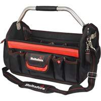 Porte-outils de 18" &agrave; dessus ouvert, Polyester balistique, Noir/Rouge Brunswick Fyr & Safety