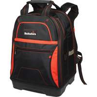 Molded Base Bottom Tool Backpack, Black/Red, Ballistic/Polyester Brunswick Fyr & Safety