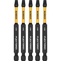 5-Piece FLEXTORQ&reg; Impact Screwdriving Bits, Torx, T-25, 1/4" Drive Brunswick Fyr & Safety