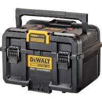 TOUGHSYSTEM<sup>®</sup> 2.0 20V Dual Port Charger, 15" W x 14" D x 9" H, Black/Yellow UAX513 | Brunswick Fyr & Safety