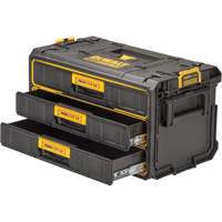 Unit&eacute; &agrave; trois tiroirs ToughSystem 2.0, 21-4/5" x 12-3/10" x 12-3/5", Noir/Jaune Brunswick Fyr & Safety