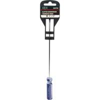 Blue Transparent Striped Slotted Screwdriver, 1/8" Tip, Round, Plastic Handle Brunswick Fyr & Safety