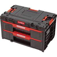 Arx&reg; 2-Drawer Toolbox, 23-1/10" x 15" x 13-2/5", Black Brunswick Fyr & Safety