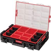 Arx&reg; X-Large Organizer with Short Bins, 23" x 15-1/5" x 5", Black Brunswick Fyr & Safety