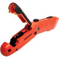 Auto-Retracting Safety Knife, 1", Steel, Aluminum Handle Brunswick Fyr & Safety