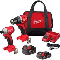 Compact Brushless 2-Tool Combo Kit, Lithium-Ion, 18 V Brunswick Fyr & Safety