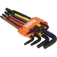Colour-Coded Extra-Long L Style Hex Key Caddy Set, 9 Pcs., Imperial Brunswick Fyr & Safety