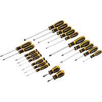 Phillips&reg;, Slotted, Torx&reg; Dual Material Screwdriver Set, 20 Pcs. Brunswick Fyr & Safety