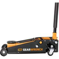 Heavy-Duty Floor Jack, 3 Ton(s) Capacity, 5-1/4" Lowered, 18-1/4" Raised, Manual Hydraulic Brunswick Fyr & Safety