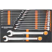 12-Point Long Pattern Combination Metric Wrench Set in Foam Storage Tray, Open-Ended, 24 Pieces, Metric Brunswick Fyr & Safety