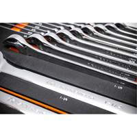 12-Point Long Pattern Combination SAE Wrench Set in Foam Storage Tray, Open-Ended, 19 Pieces, Imperial Brunswick Fyr & Safety