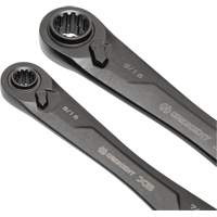 X6 4-in-1 Black Oxide Spline Ratcheting SAE Wrench Set, 2 Pieces, Imperial Brunswick Fyr & Safety