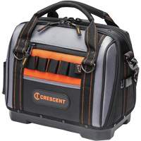 14" Tradesman Closed Top Tool Bag, Polyester, 32 Pockets, Black/Grey Brunswick Fyr & Safety