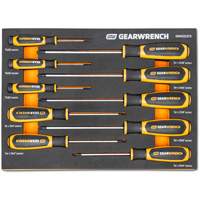 Torx&reg; Dual Material Screwdriver Set in Foam Storage Tray, 10 Pcs. Brunswick Fyr & Safety