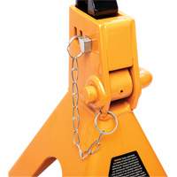 Ratcheting Jack Stand, Locking Pin, 3 tons Capacity, 11-3/4" - 17-1/2" H Brunswick Fyr & Safety