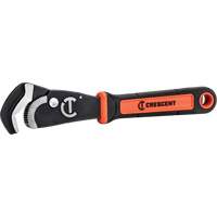 Cl&eacute; bimat&eacute;riau auto-ajustable pour tuyau, Cap des m&acirc;choires 1-1/2", Longueur 12", Fini Oxyde noir, Prise Coussin&eacute;e Brunswick Fyr & Safety