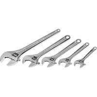 Chrome Wrench Set, Adjustable, 5 Pieces, Imperial and Metric Brunswick Fyr & Safety