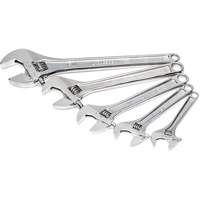 Chrome Wrench Set, Adjustable, 5 Pieces, Imperial and Metric Brunswick Fyr & Safety