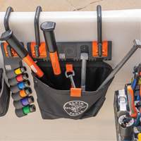 Module de poche pour quincaillerie avec crochet en S Bucket Work Centre, Nylon, 1 pochettes, Noir/Orange Brunswick Fyr & Safety
