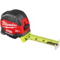 Stud Tape Measure with Engineer's Scale, 1-5/16" x 25' Brunswick Fyr & Safety