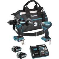 XGT Brushless 2-Tool Combo Kit, Lithium-Ion, 40 V Brunswick Fyr & Safety