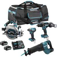 XGT Brushless 4-Tool Combo Kit, Lithium-Ion, 40 V Brunswick Fyr & Safety