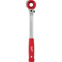 Lineman's High-Leverage Ratcheting Wrench with Milled Strike Face, 3/4"/1"/1-1/8" Drive, Ergonomic Handle Brunswick Fyr & Safety