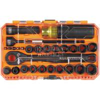 KNECT Essential Pass Through Impact Socket Set, 28 Pcs, Impact, 3/8" Drive Size Brunswick Fyr & Safety