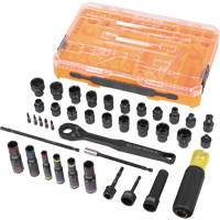 KNECT Complete Impact Pass Through & Flip Socket Set, 39 Pcs, Impact Brunswick Fyr & Safety