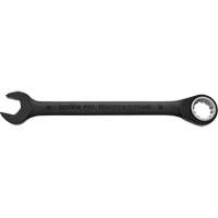 Metric Spline Combination Reversible Ratcheting Wrench, Black/Chrome Finish Brunswick Fyr & Safety