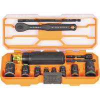 Flip-16 KNECT Ratcheting Impact Flip Socket Screwdriver Set, 13 Pcs Brunswick Fyr & Safety