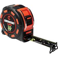 Ruban &agrave; mesurer Shockforce NITE EYE, 1-1/4" x 35', Marques de goujon SAE Brunswick Fyr & Safety