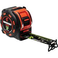 Shockforce NITE EYE Magnetic Tape Measure, 1-1/4" x 16', SAE Graduations Brunswick Fyr & Safety