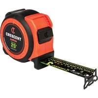  CONTROLTOUCH NITE EYE Tape Measure, 1-3/16" x 25', SAE Graduations Brunswick Fyr & Safety