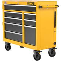 Heavy-Duty Mobile Workstation, 8 Drawers, 40" W x Yellow Brunswick Fyr & Safety