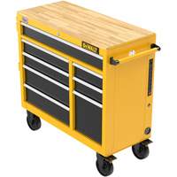 Heavy-Duty Mobile Workstation, 8 Drawers, 40" W x Yellow Brunswick Fyr & Safety