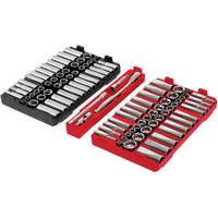 Metric/SAE Ratchet & Socket Set with PACKOUT Low-Profile Organizer, 98 Pcs, 3/8" Drive Size Brunswick Fyr & Safety