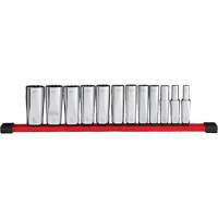 12-Point Deep Well SAE Socket Set, 12 Pcs, 3/8" Drive Size, Deep Brunswick Fyr & Safety