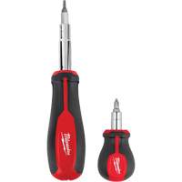 11-in-1 Multi-Bit Screwdriver & 6-in-1 Stubby Multi-Bit Screwdriver Set, 3"/9-4/5" L, Cushion Grip Handle Brunswick Fyr & Safety