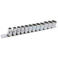 SS3812M-12 12-Point Metric Socket Set, 12 Pcs, 3/8" Drive Size Brunswick Fyr & Safety