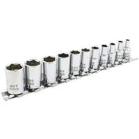 SS1411M-6 6-Point Metric Socket Set, 11 Pcs, 1/4" Drive Size Brunswick Fyr & Safety