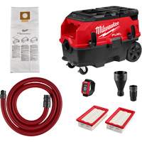 M18 FUEL 9 Gallon Dual Battery Dust Extractor with PACKOUT Compatibility and VACLINK Kit, 27-3/4" x 19" Brunswick Fyr & Safety