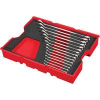 SAE Wrench Set with Tray for PACKOUT Drawers, Combination, 15 Pieces, Imperial Brunswick Fyr & Safety